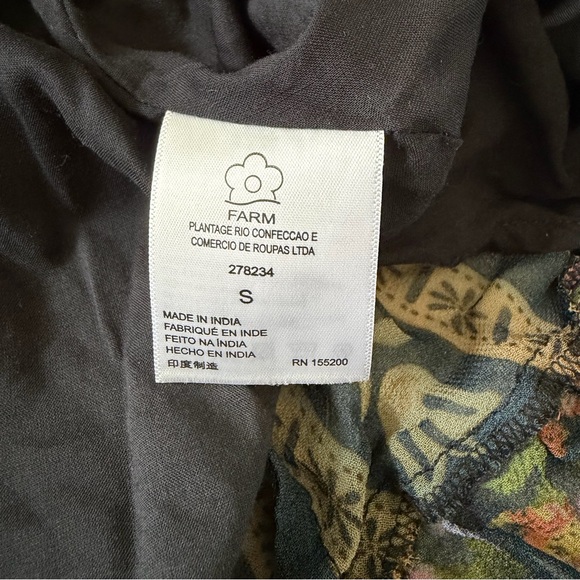 Farm Rio for Anthropologie Side Slit Maxi Dress Size S - Picture 10 of 13